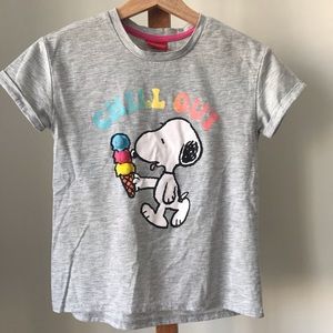Peanuts 'Chill out' Snoopy t shirt, girls 10-12